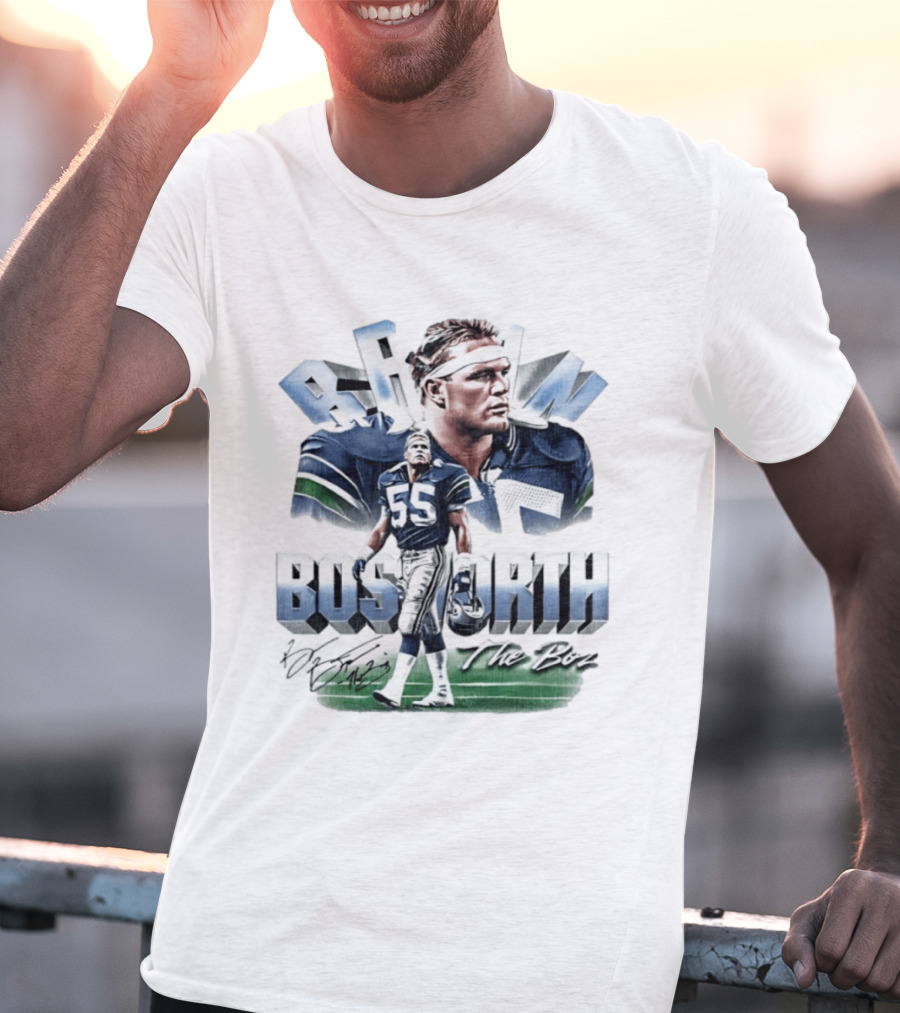 Brian Bosworth Seattle Seahawks The Boz 55 T-Shirt