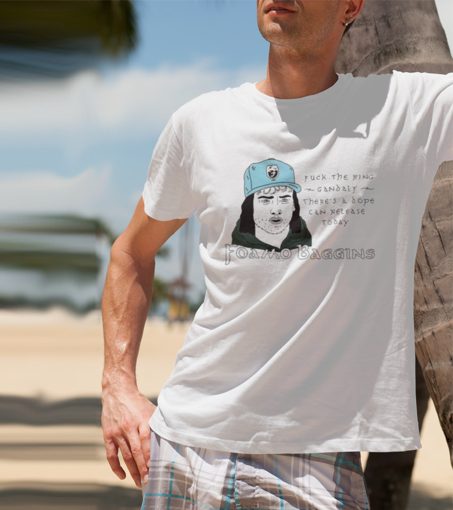 Foamo Baggins Humor Gandalf Dope Can Release T-Shirt