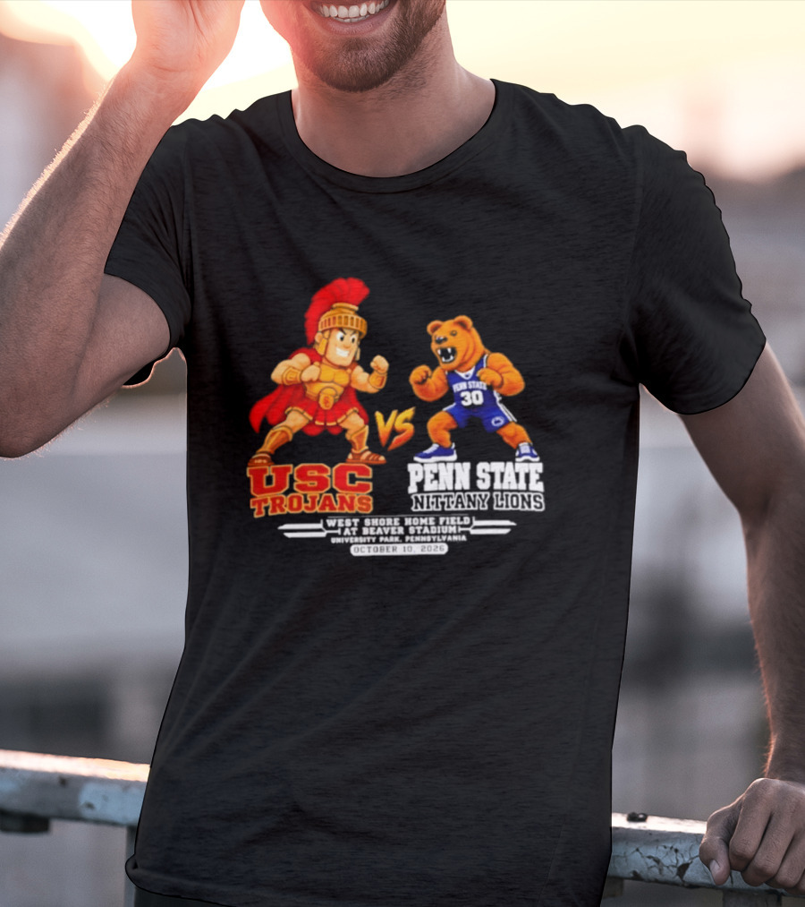 USC Trojans Vs Penn State Nittany Lions 2026 Big Ten White Out Showdown T-Shirt