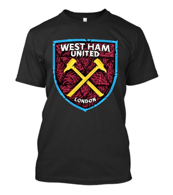 West Ham United Premier League London Crest Logos T-Shirt