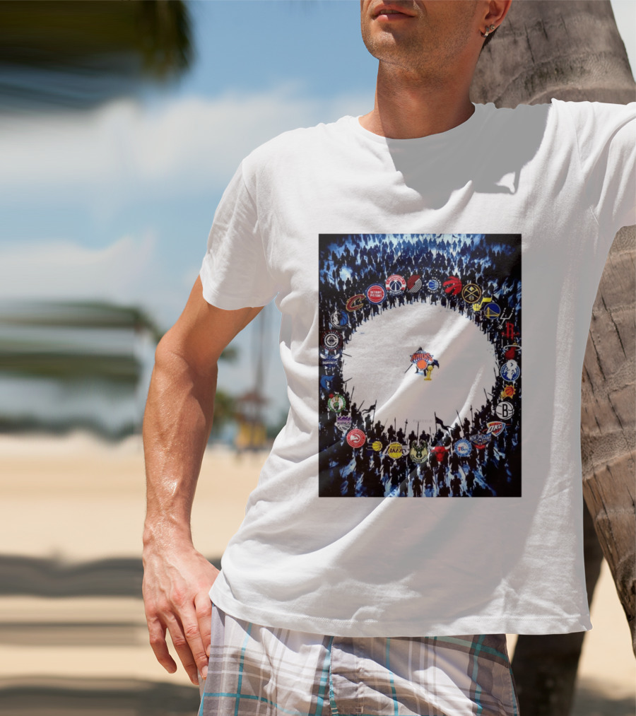 New York Knicks NBA Opponents Rivalry Battle Meme T-Shirt