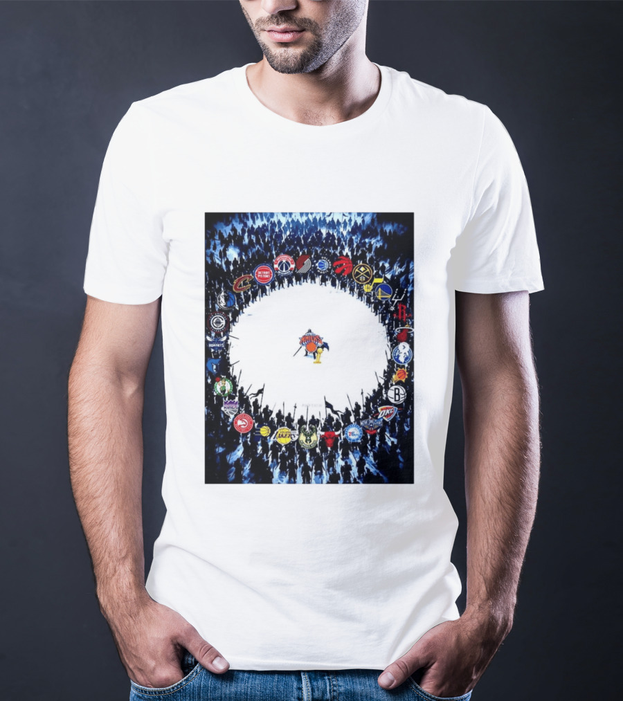 New York Knicks NBA Opponents Rivalry Battle Meme T-Shirt