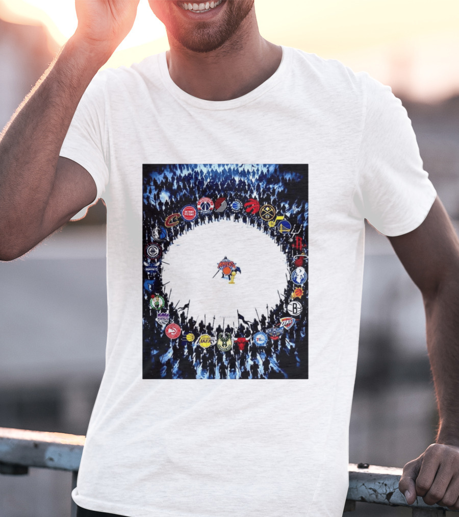 New York Knicks NBA Opponents Rivalry Battle Meme T-Shirt