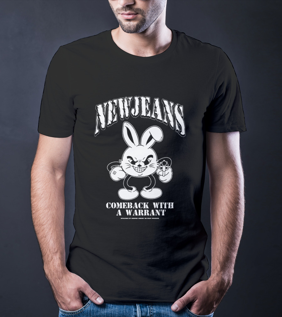 New Jeans Comeback With A Warrant Mischievous Bunny T-Shirt