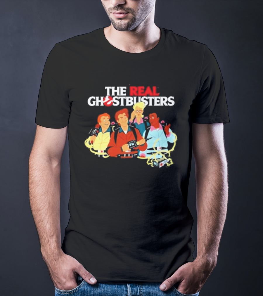 The Real Ghostbusters Investigators Retrokid Store Classic 80s Cartoon Team T-Shirt
