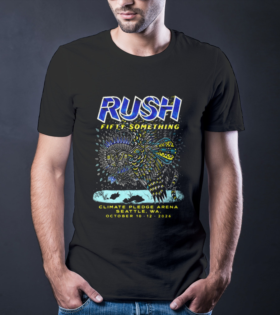 Rush Fifty Something Live At Climate Pledge Arena Seattle WA October 10 12 2026 Owl T-Shirt