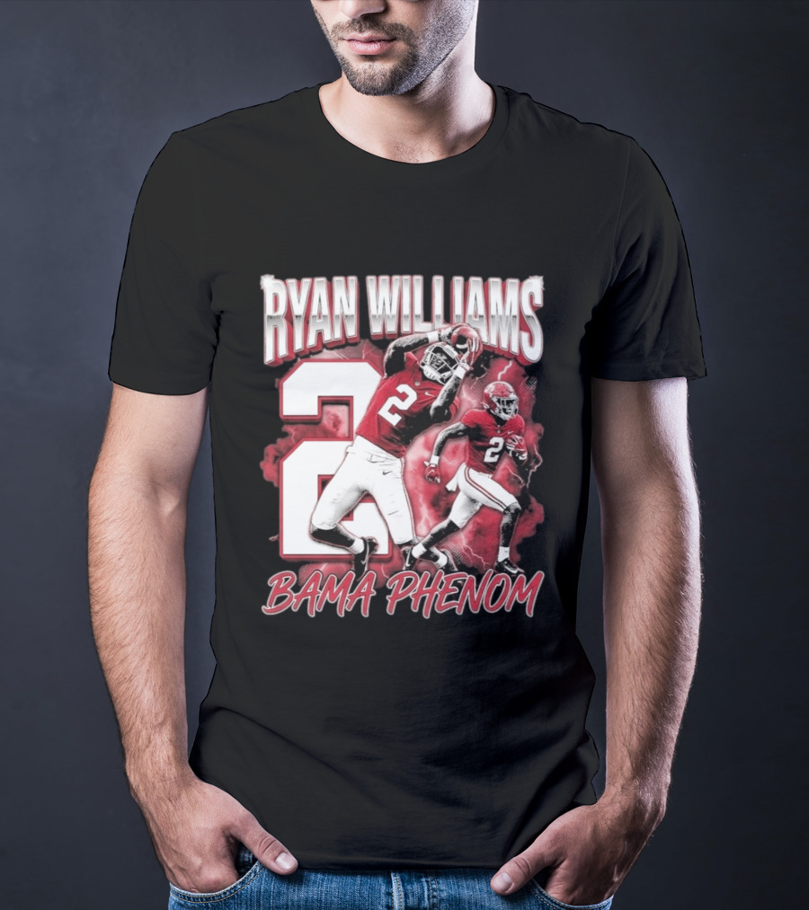 Ryan Williams Number 2 Bama Phenom Football T-Shirt