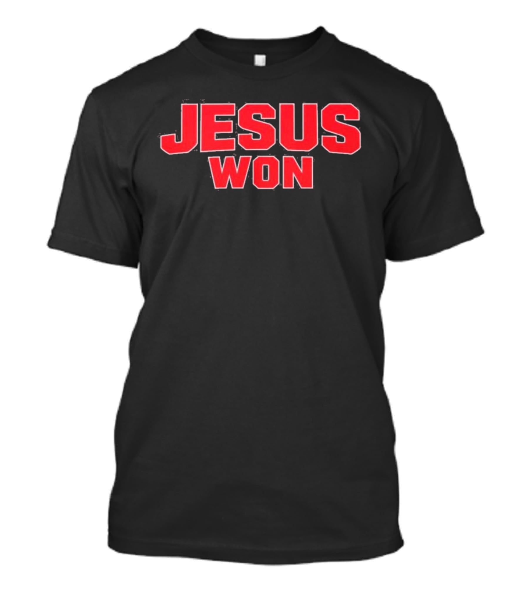 Carson Hinzman Jesus Won Christian Message T-Shirt