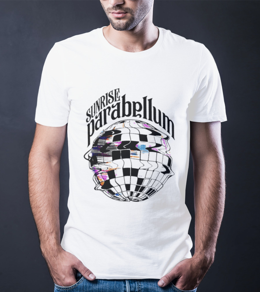 Sunrise Parabellum Glitch Disco Ball Retro Psychedelic Aesthetic T-Shirt