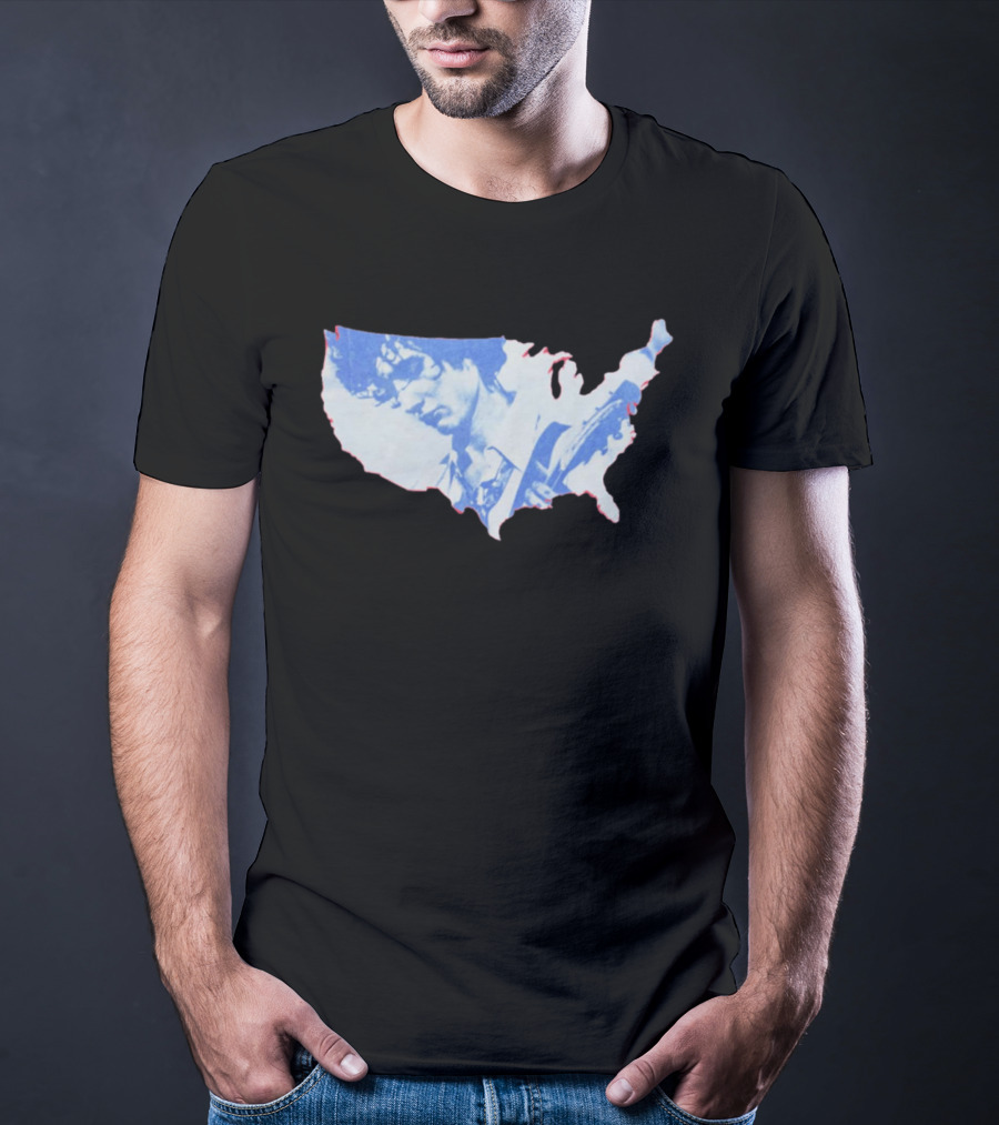 Sombr 2026 You Are The Reason Tour America USA Guitarist Map T-Shirt