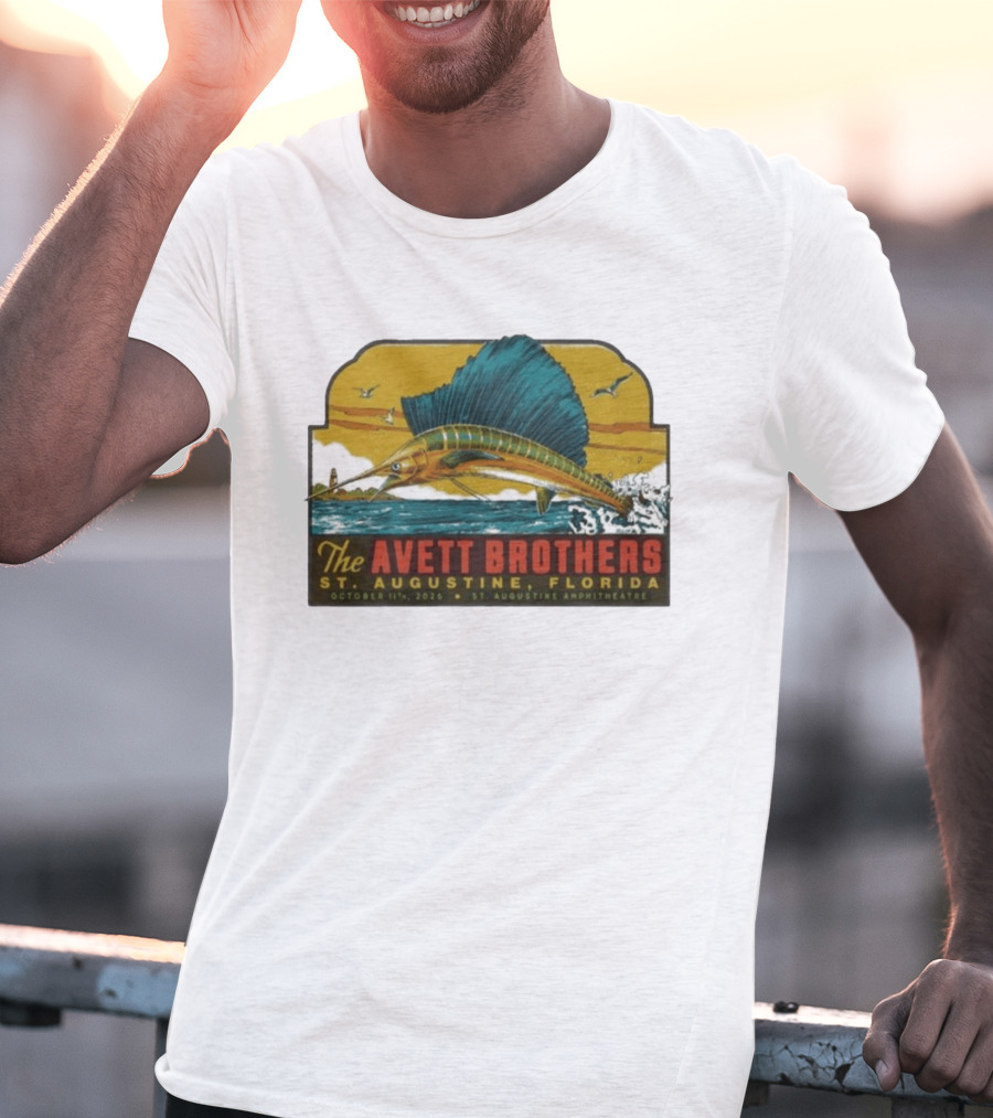 The Avett Brothers St. Augustine Florida October 11 2026 Amphitheatre Tour T-Shirt