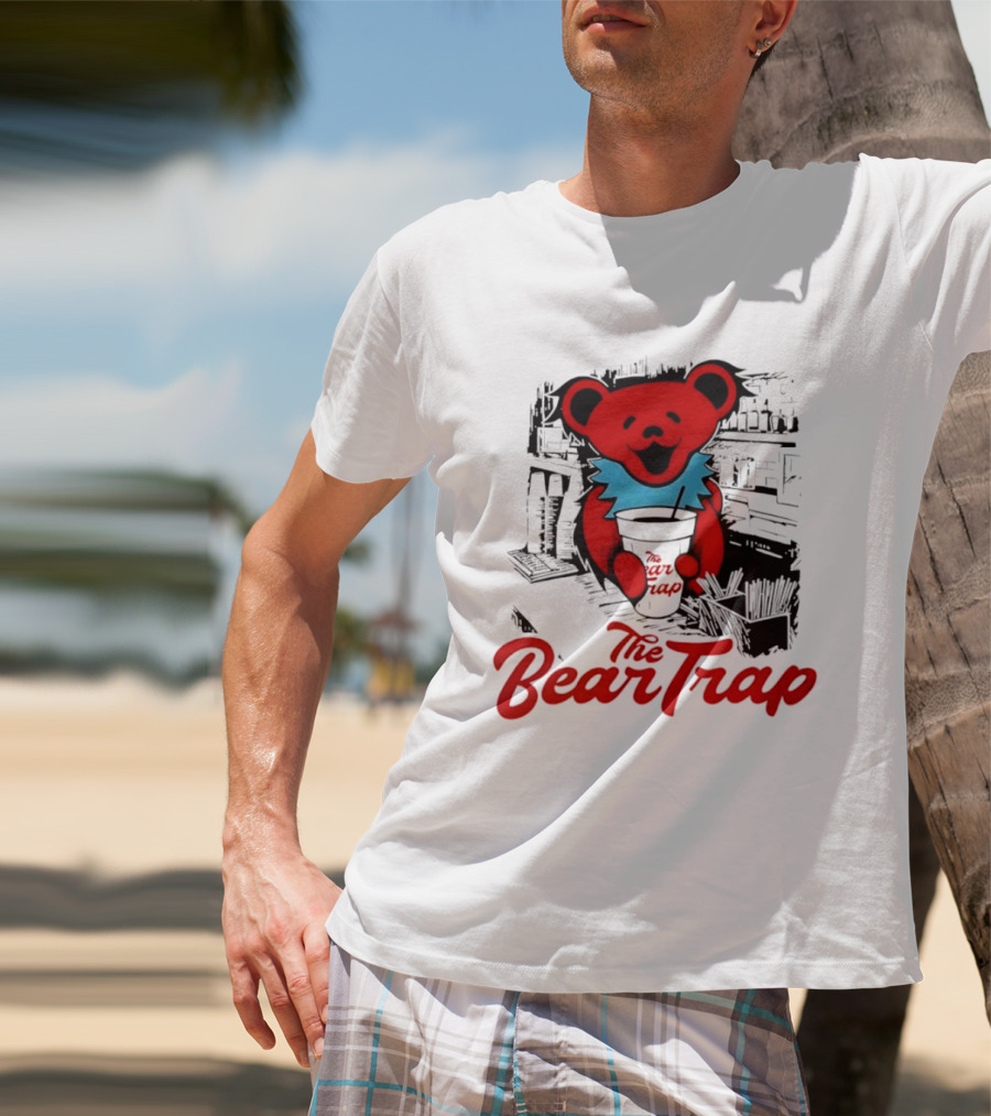 The Bear Trap Grateful Dead Dancing Bear Vintage Barista Vibes T-Shirt