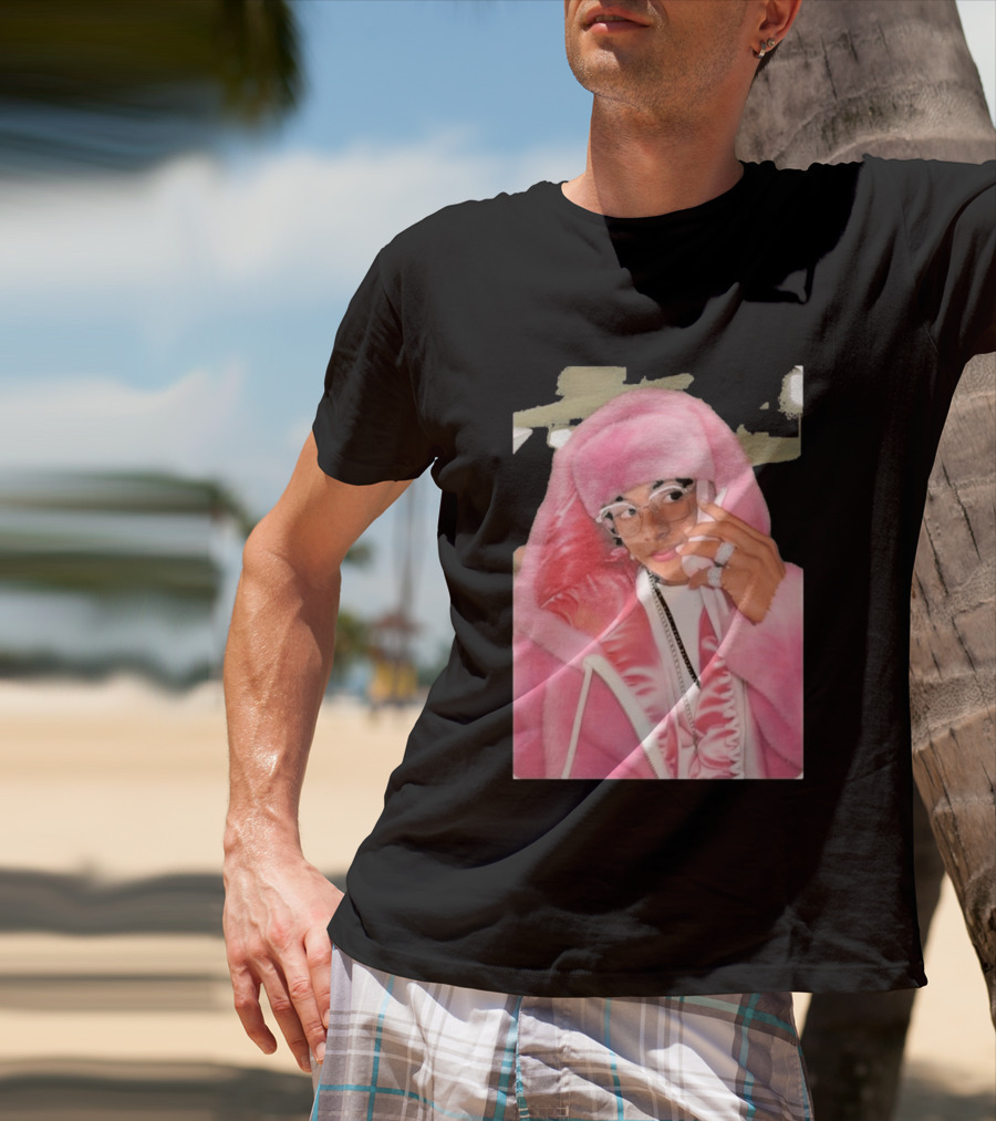 Hasan Piker Pink Fur Coat Style Darializa T-Shirt