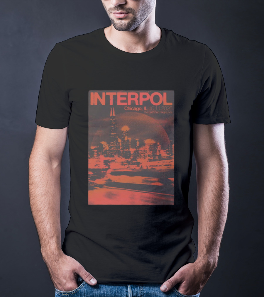 Interpol Chicago IL The Salt Shed Fairgrounds October 11 2026 Skyline Event T-Shirt