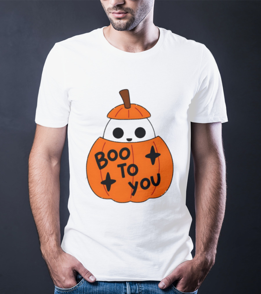 Boo To You 2026 Halloween Ghost In Pumpkin T-Shirt