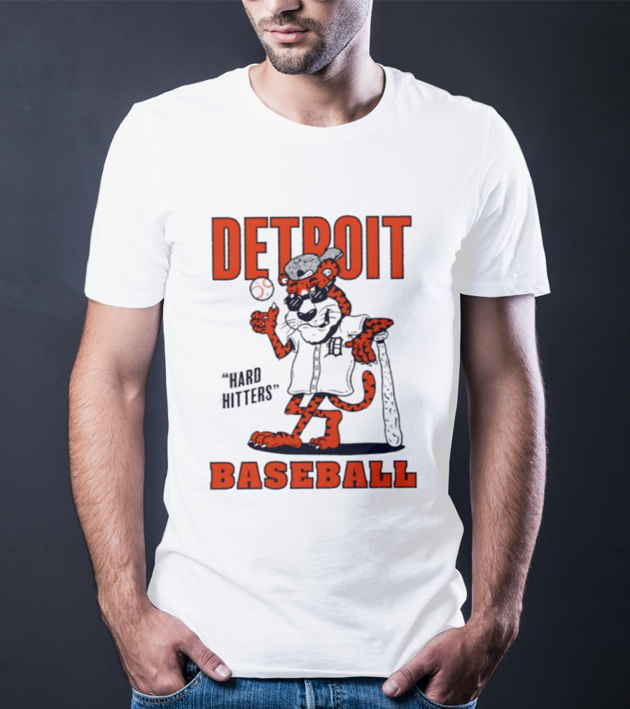 Detroit Baseball Hard Hitters Tiger MLB T-Shirt