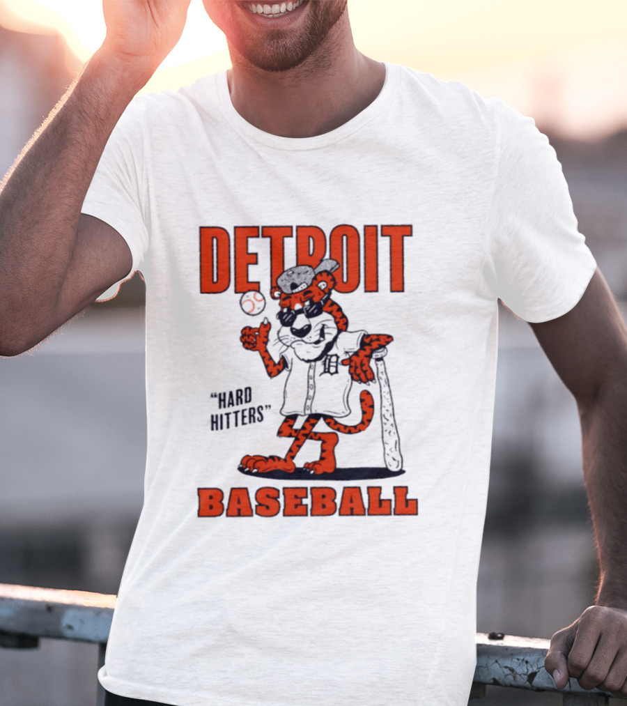 Detroit Baseball Hard Hitters Tiger MLB T-Shirt