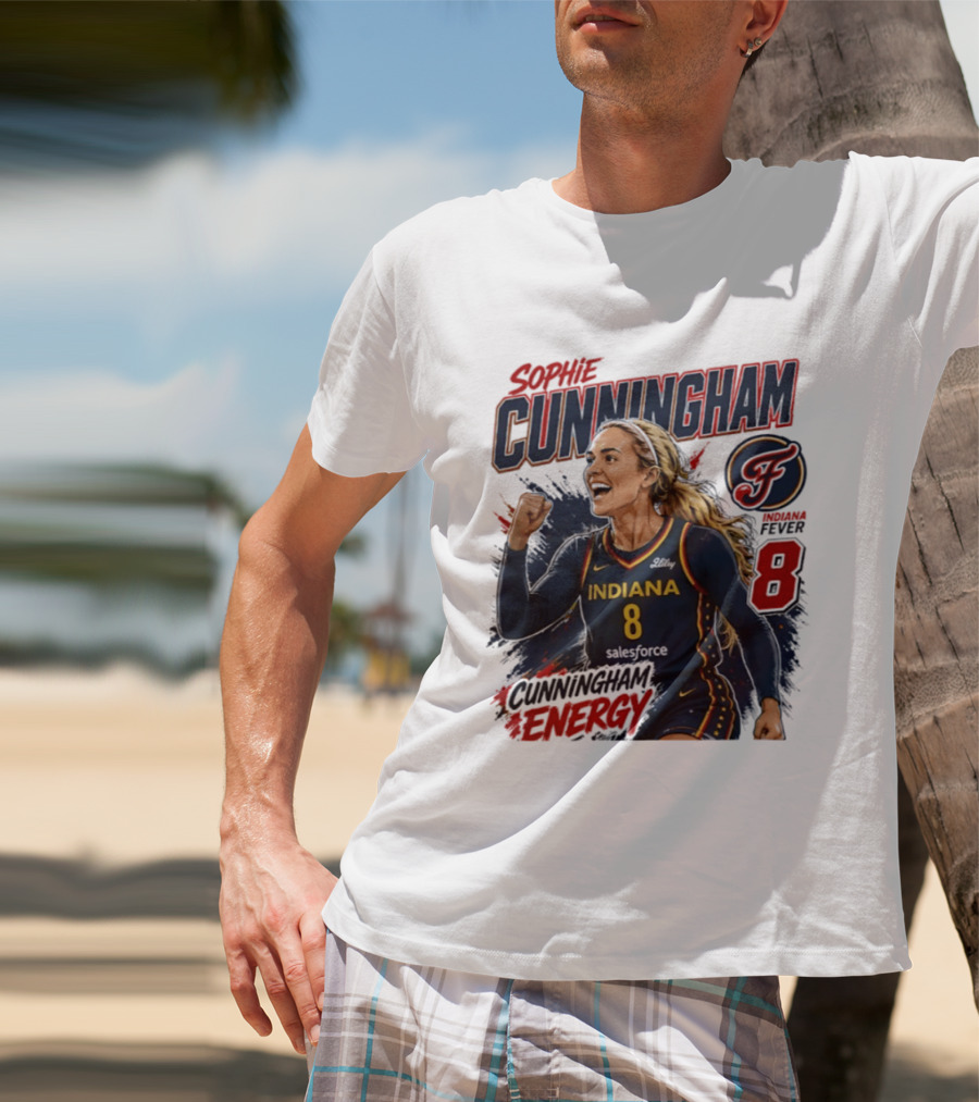 Sophie Cunningham Indiana Fever Energy WNBA 8 T-Shirt