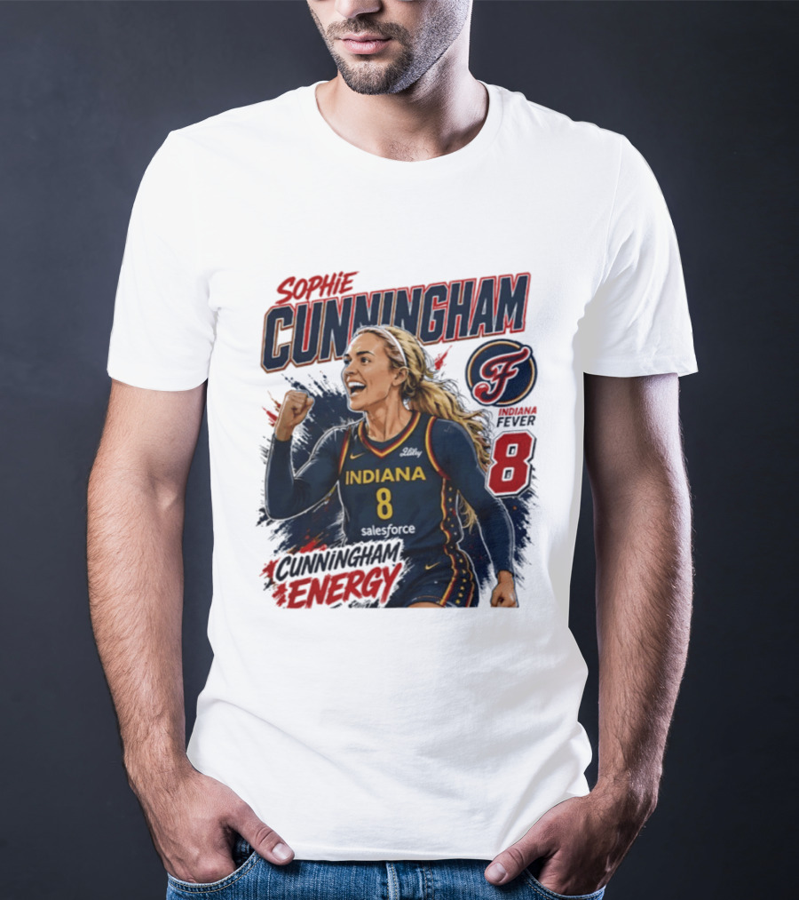 Sophie Cunningham Indiana Fever Energy WNBA 8 T-Shirt