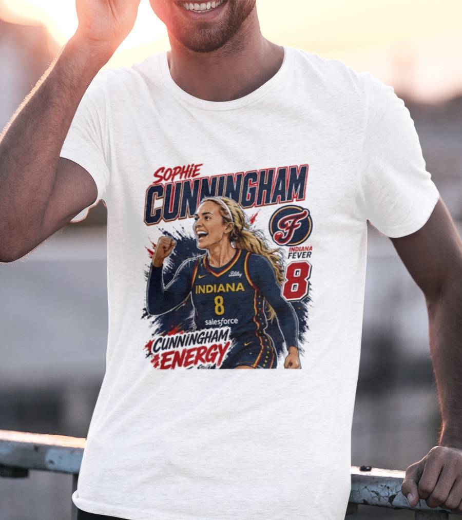Sophie Cunningham Indiana Fever Energy WNBA 8 T-Shirt