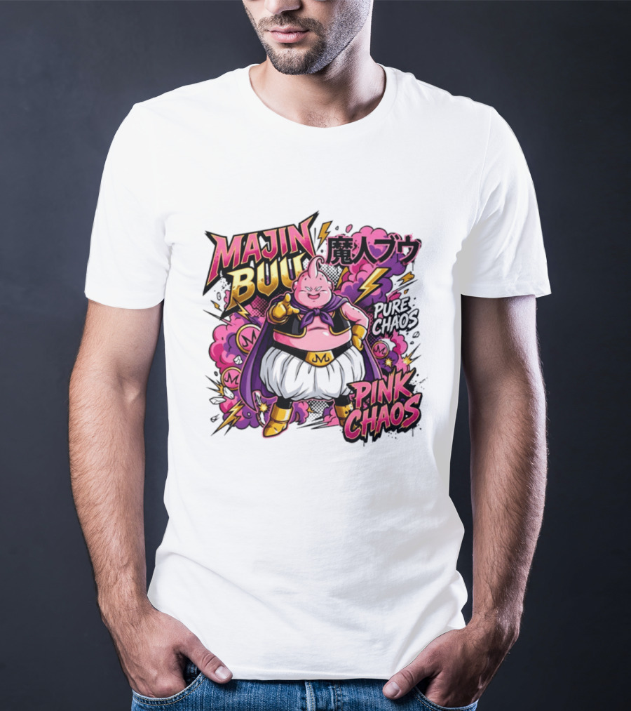 Majin Buu Pink Chaos Pure Chaos Dragon Ball Z T-Shirt