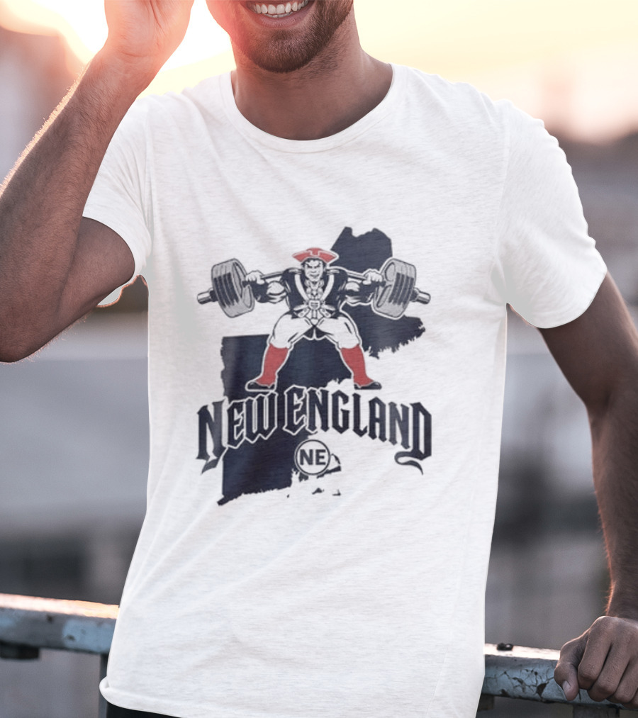New England Patriots Warrior Map 2026 White NFL NE T-Shirt