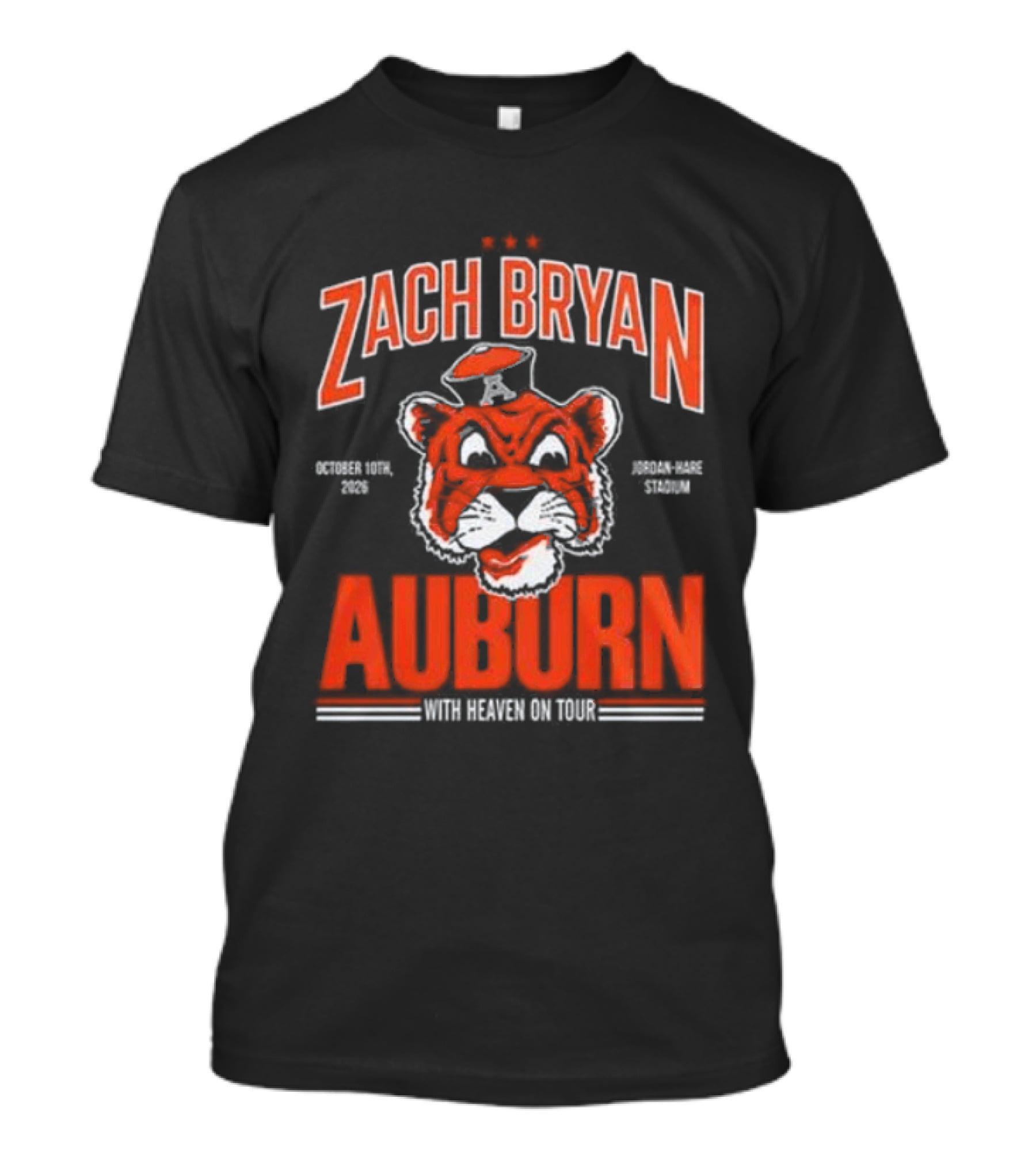 Zach Bryan Auburn Tigers 2026 Tour Event T-Shirt