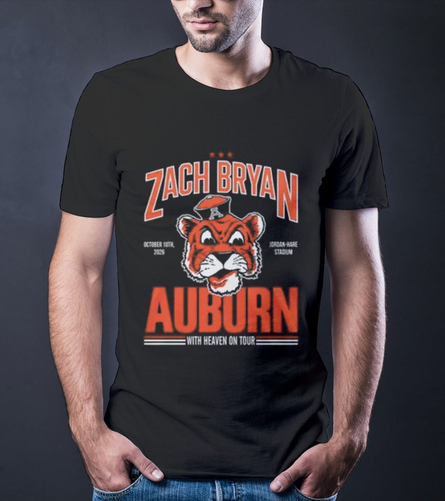 Zach Bryan Auburn Tigers 2026 Tour Event T-Shirt