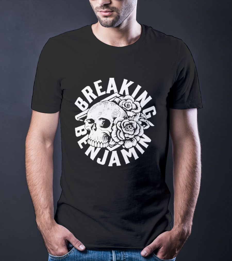 Breaking Benjamin Skull Roses 2026 Texas Tour T-Shirt
