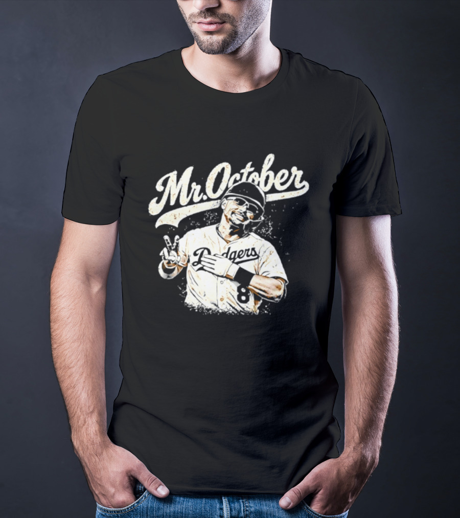 Mr October Dodgers Baseball Kike Hernandez Player T-Shirt