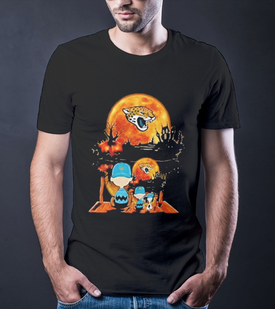 Jacksonville Jaguars Peanuts Halloween Classic Football T-Shirt