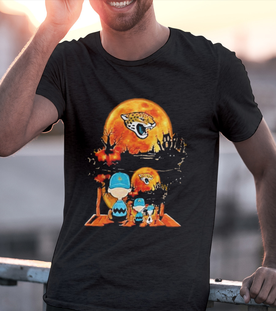 Jacksonville Jaguars Peanuts Halloween Classic Football T-Shirt