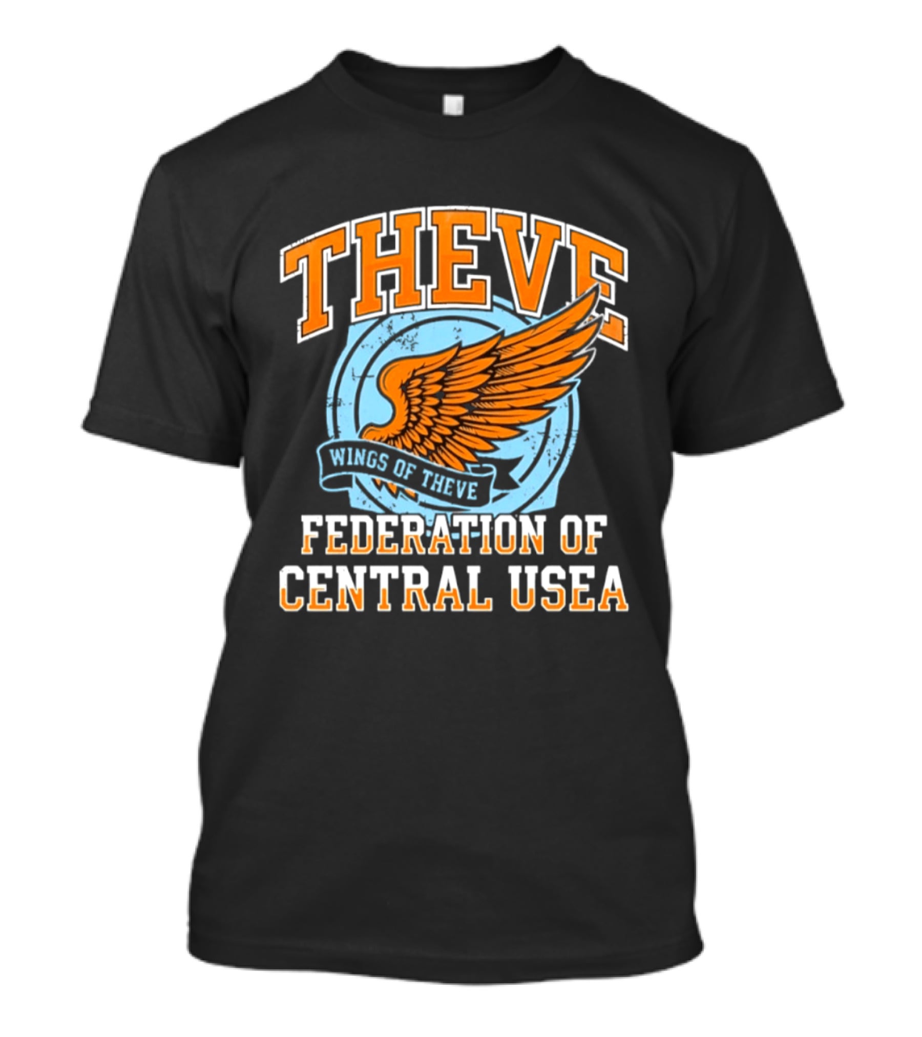 Wings Of Theve Federation Of Central Usea Emblem With Orange Wings T-Shirt