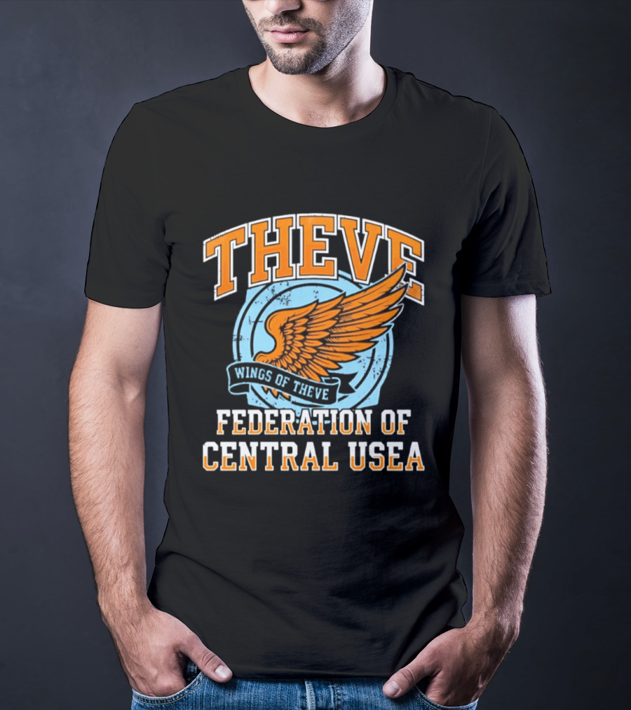 Wings Of Theve Federation Of Central Usea Emblem With Orange Wings T-Shirt