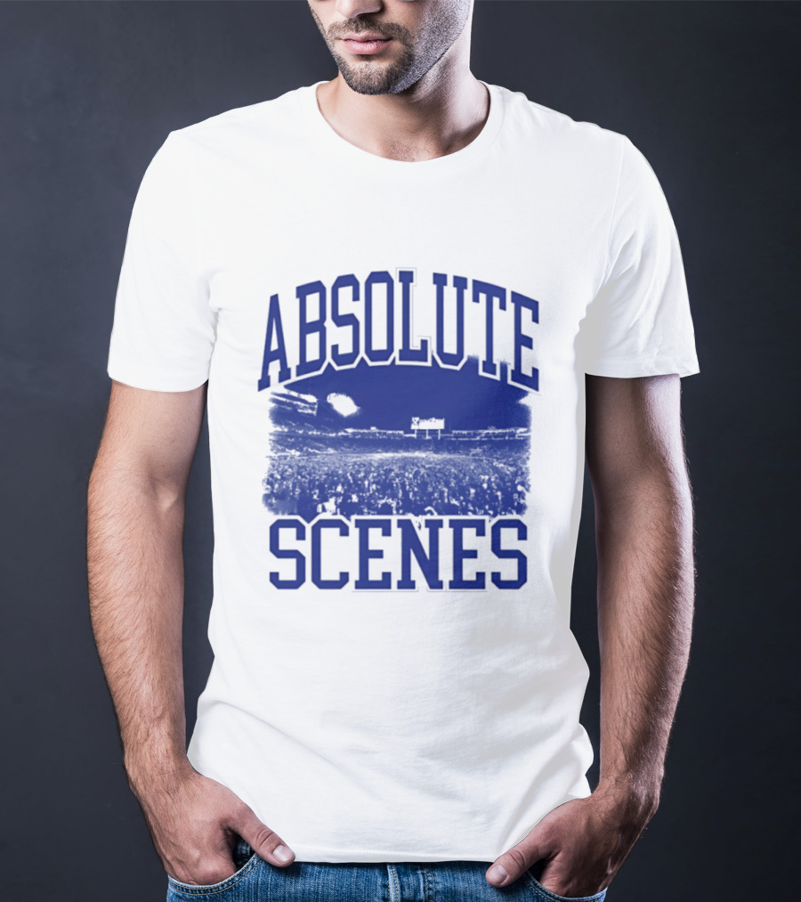 Absolute Scenes Lexington Blue Stadium Crowd Event T-Shirt