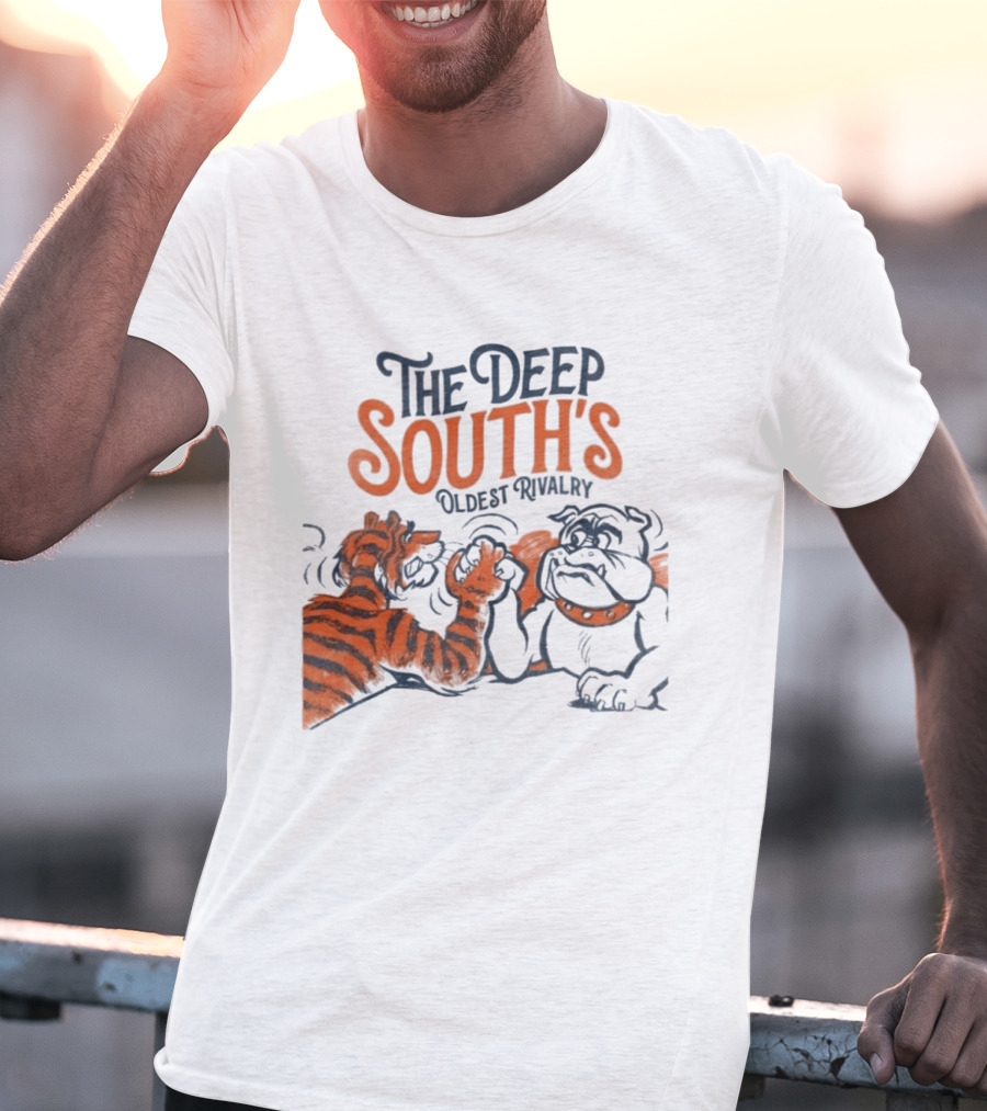 The Deep South's Oldest Rivalry Tiger Vs Bulldog T-Shirt
