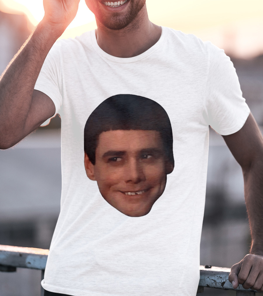 Jim Carrey Lloyd Christmas Dumb And Dumber Face Meme T-Shirt