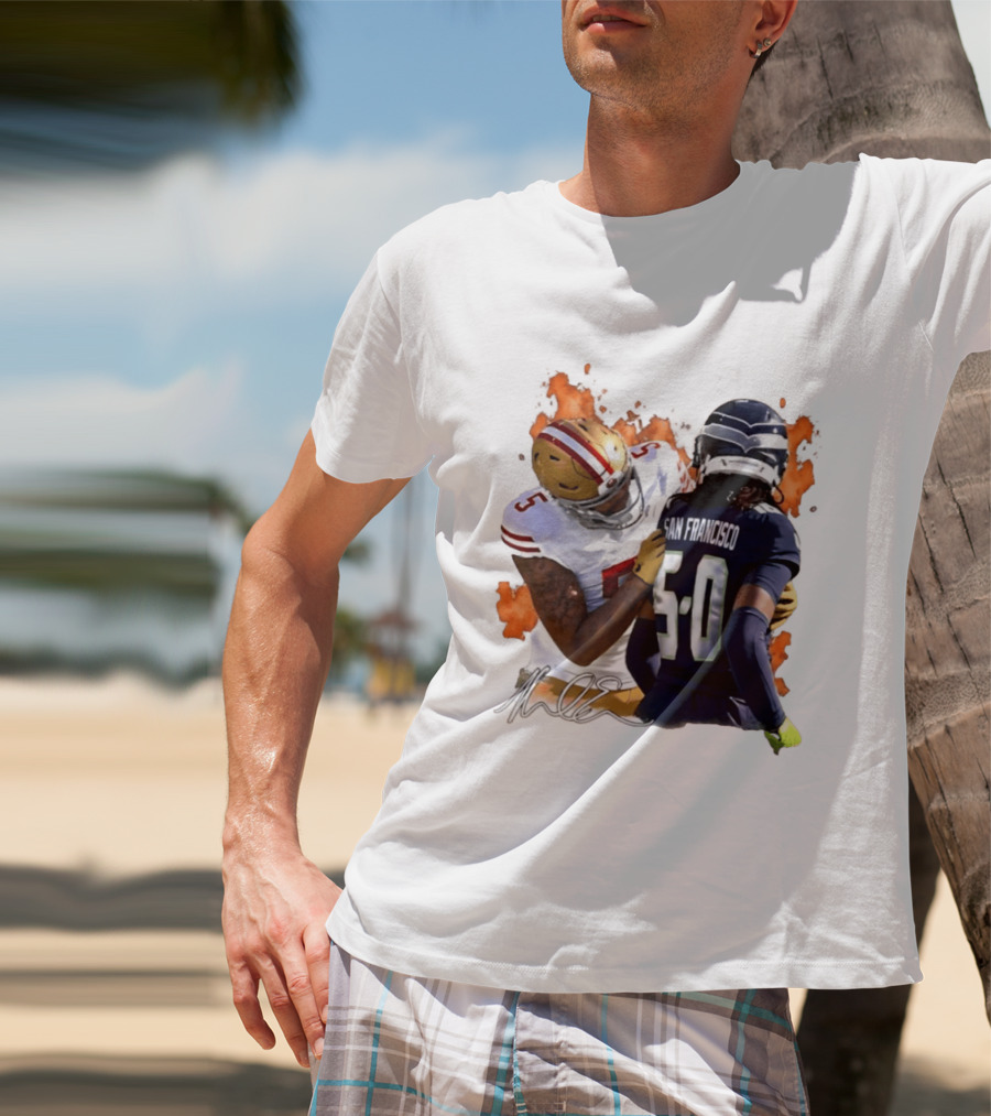 Mike Evans San Francisco 49ers Clash With Seattle Rival In Fiery Showdown T-Shirt