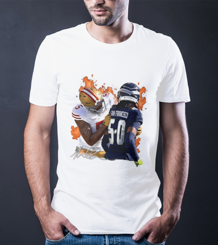 Mike Evans San Francisco 49ers Clash With Seattle Rival In Fiery Showdown T-Shirt