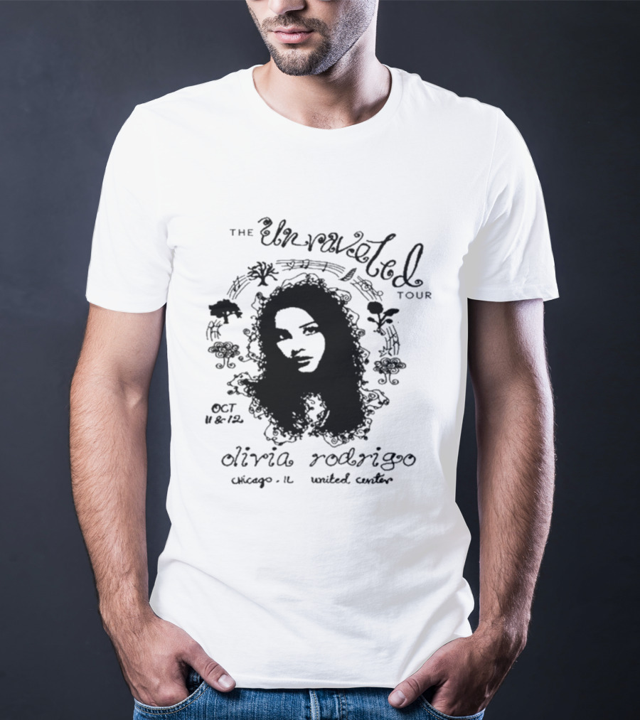 The Unraveled Tour Olivia Rodrigo Oct 12 2026 Chicago IL United Center T-Shirt