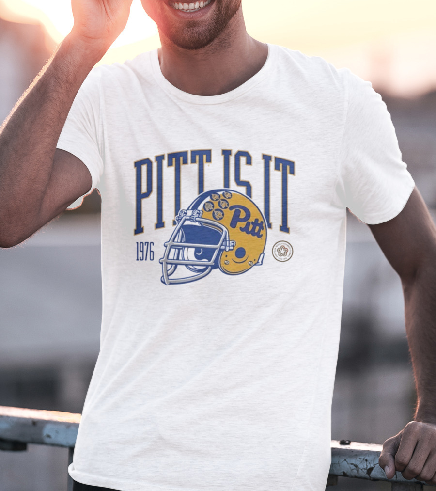 Pitt Is It National Champs 1976 Football Helmet T-Shirt