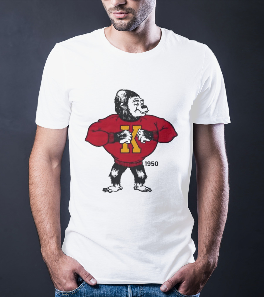 Pitt State Athletics Gorilla 1950 Vintage K Letter Sweater T-Shirt