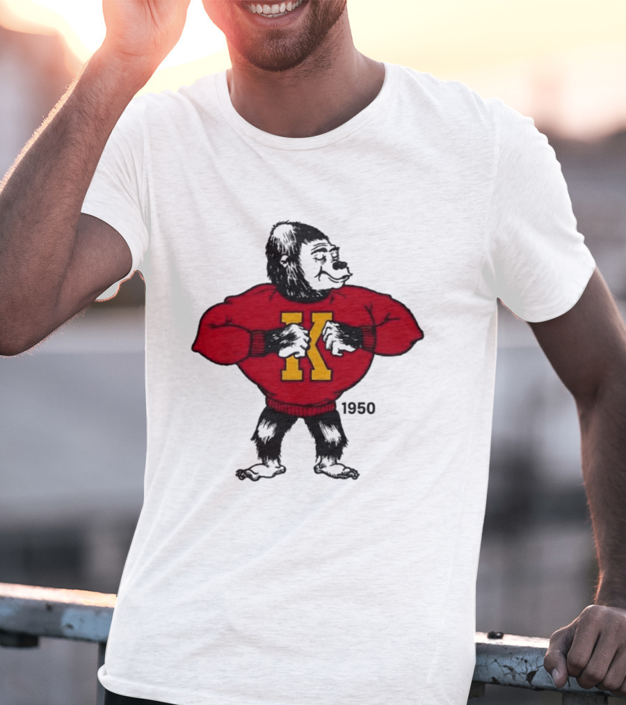 Pitt State Athletics Gorilla 1950 Vintage K Letter Sweater T-Shirt