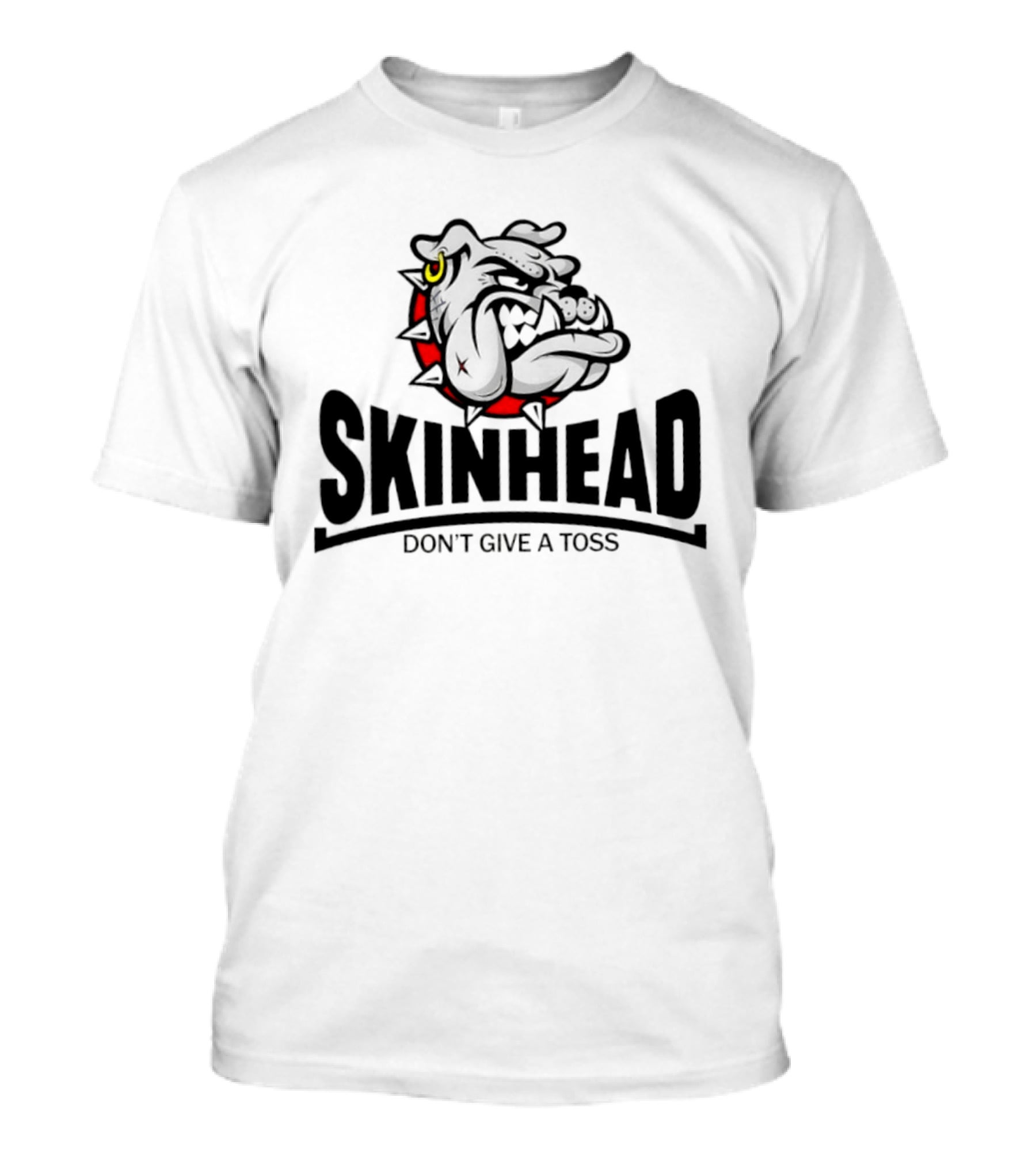 Skinhead Don't Give A Toss Bulldog Punk T-Shirt