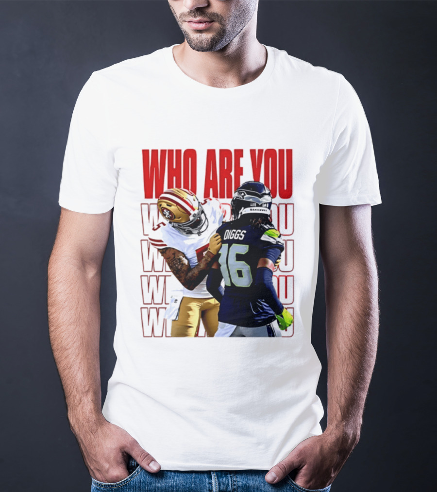 Who Are You Football Viral Moment Mike Evans Vs Trevon Diggs T-Shirt