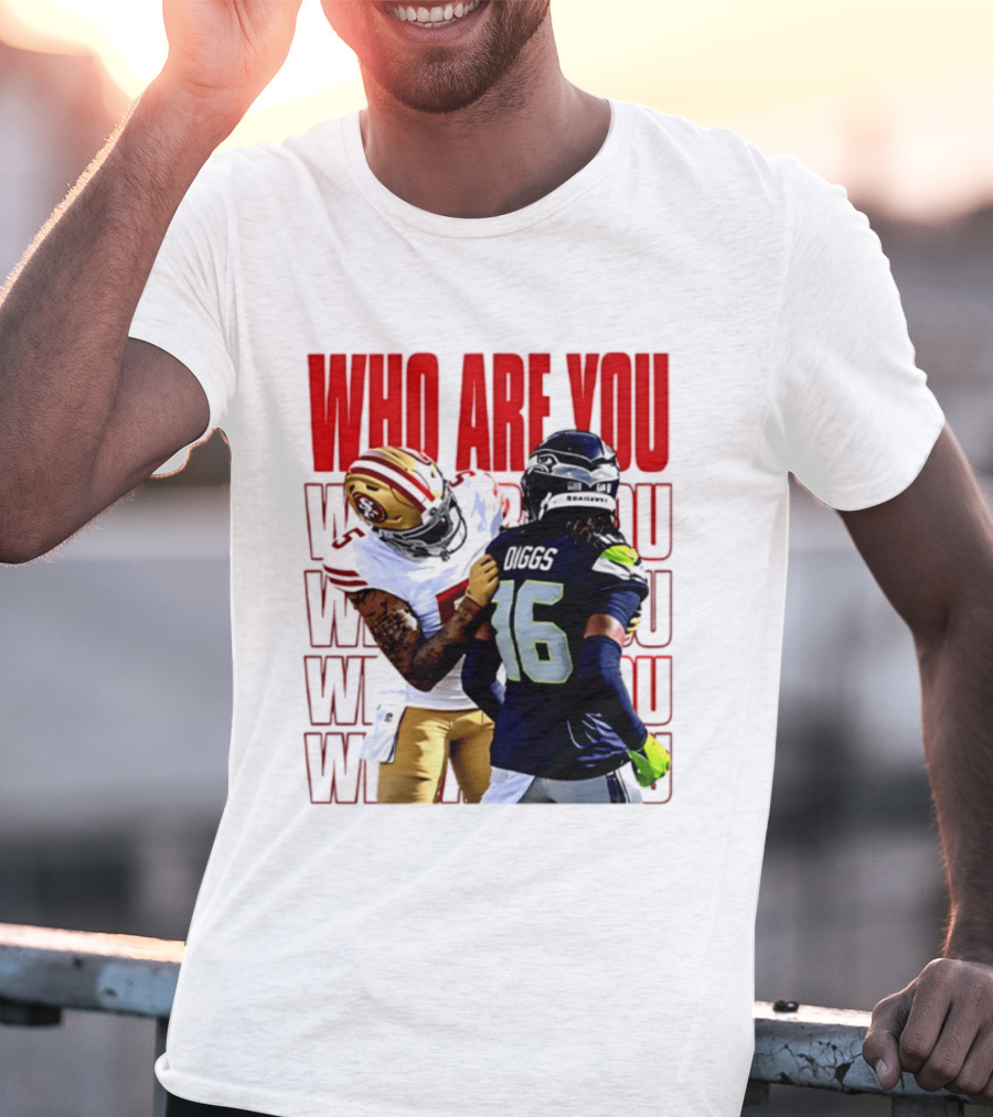 Who Are You Football Viral Moment Mike Evans Vs Trevon Diggs T-Shirt