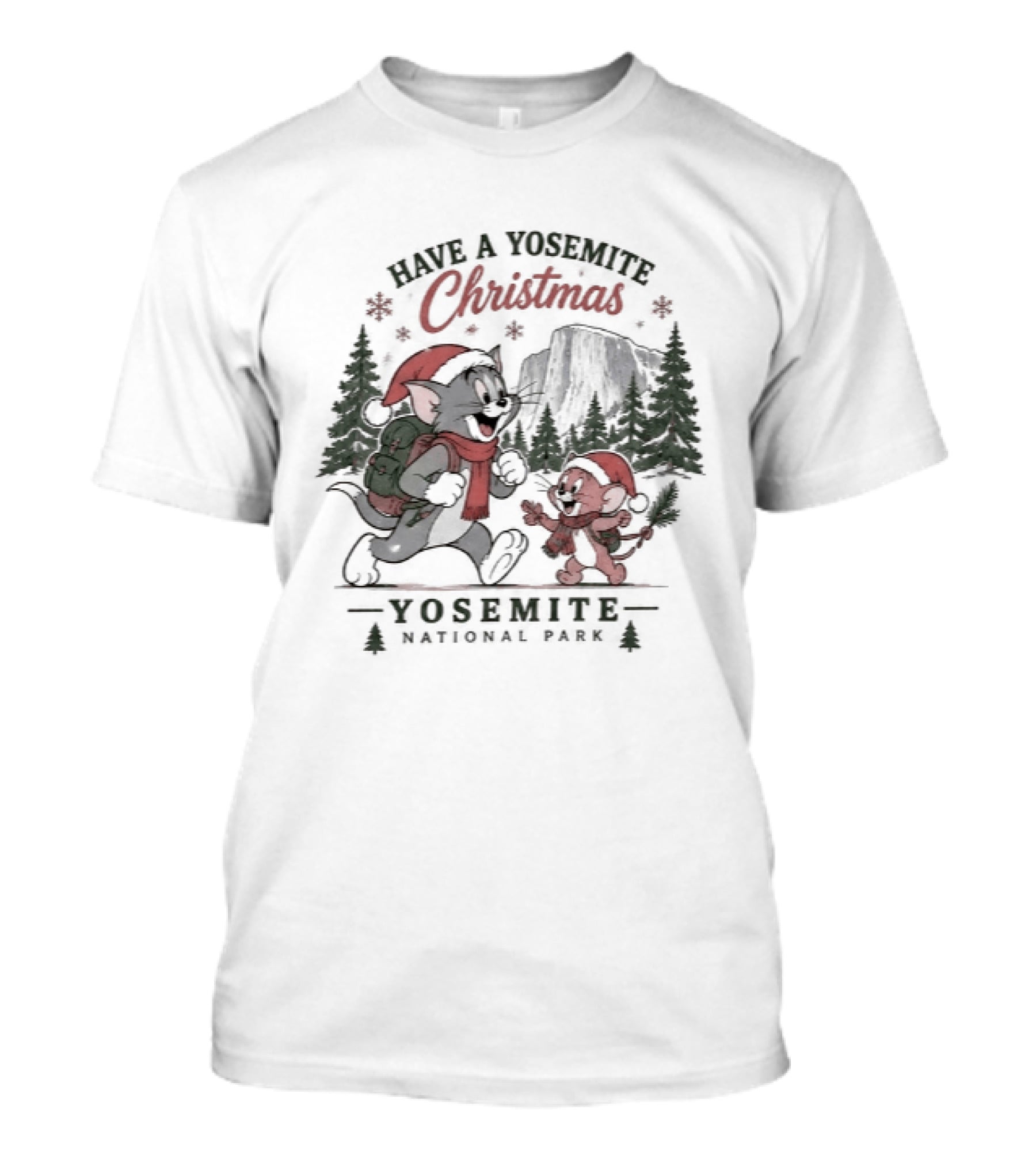 Have A Yosemite Christmas Tom And Jerry Yosemite National Park T-Shirt