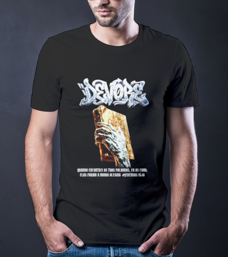 Devore Biblia Sagrada Jeremias 15 16 Encontrei As Tuas Palavras T-Shirt