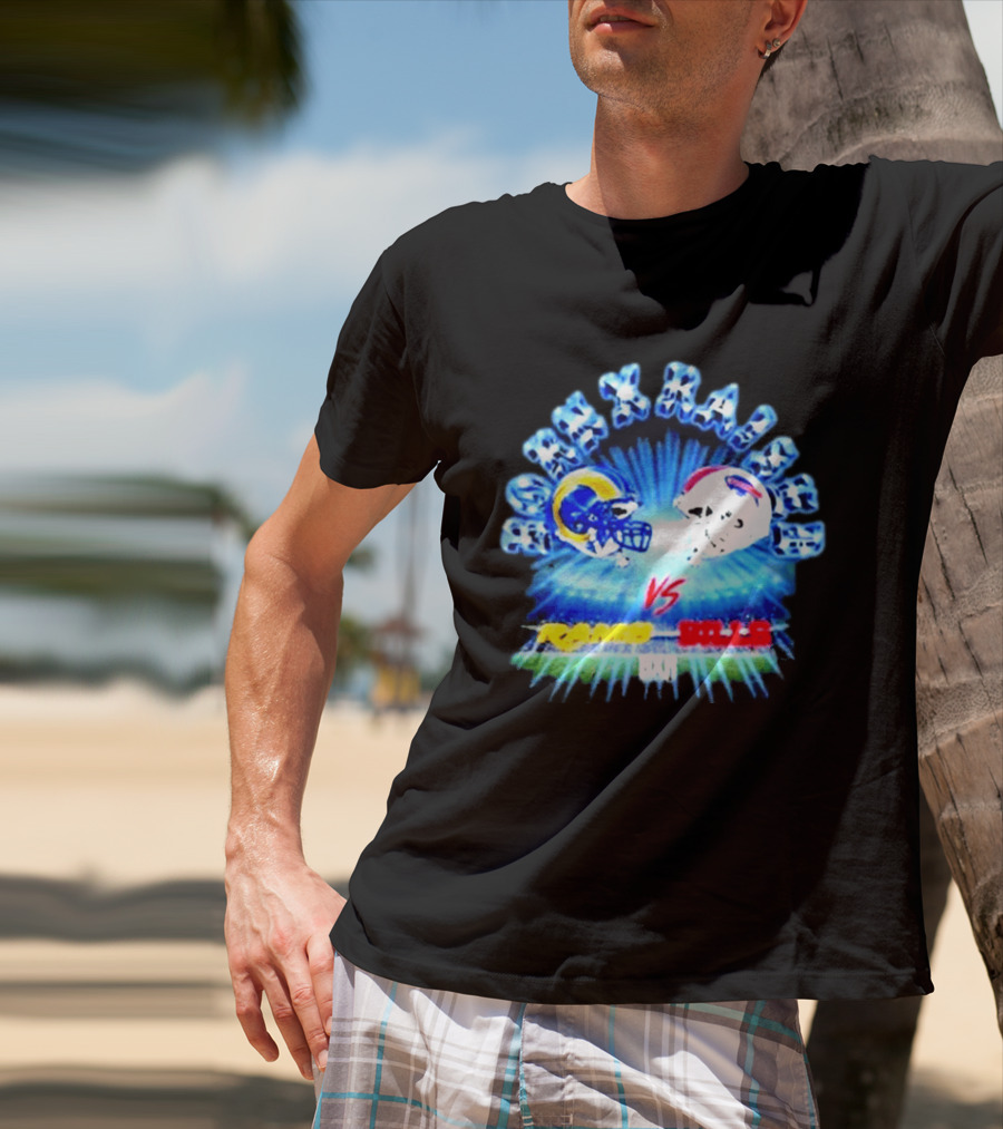 Max Krause Los Angeles Rams Vs Buffalo Bills October 12 2026 Sofi Stadium T-Shirt
