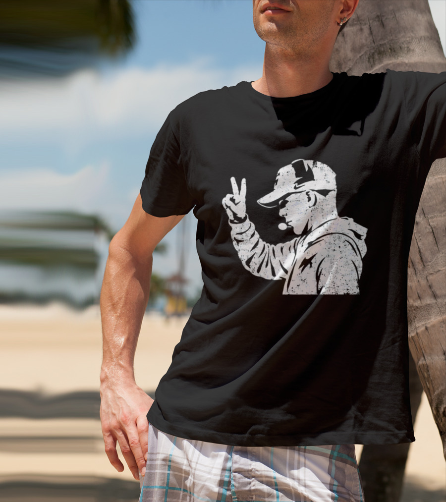 Matt Rhule Peace Gesture Nebraska Cornhuskers Coach T-Shirt